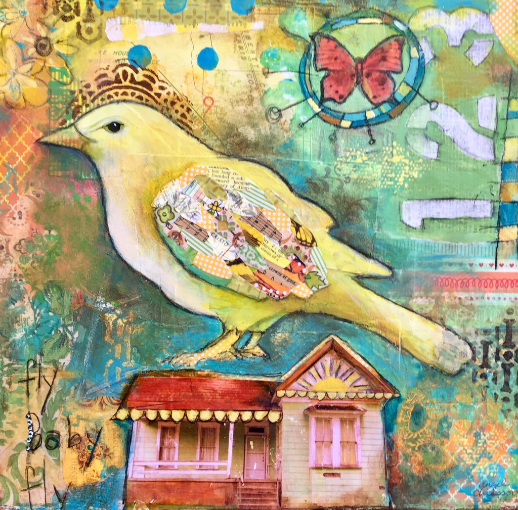Yellow Bird on a Hot tin Roof