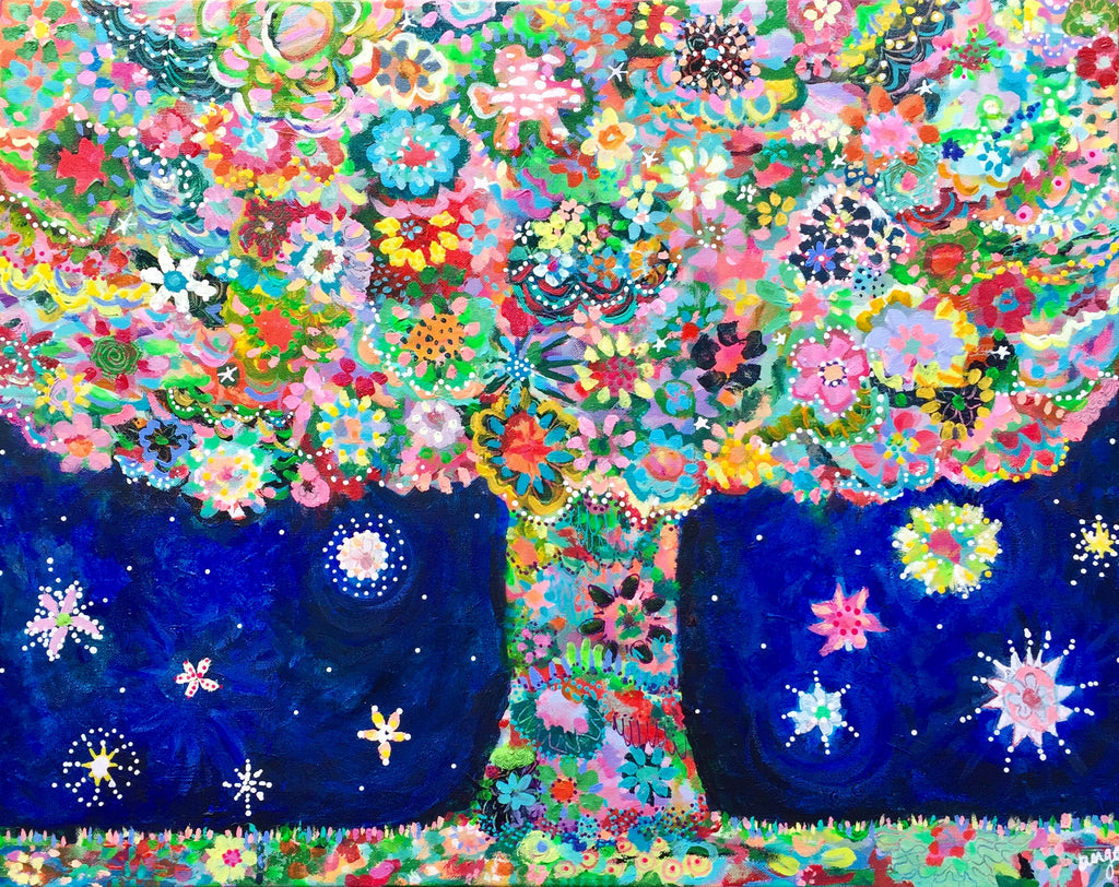 Starry Night under the old Oak Tree