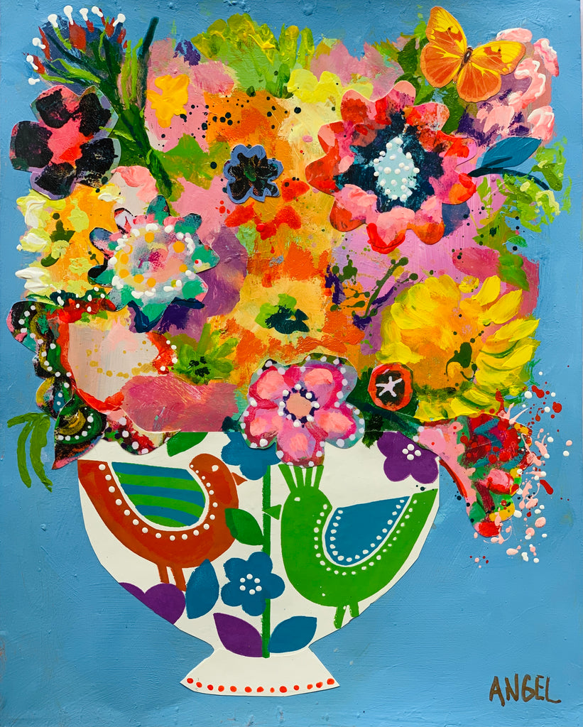 Modern Bird Bouquet