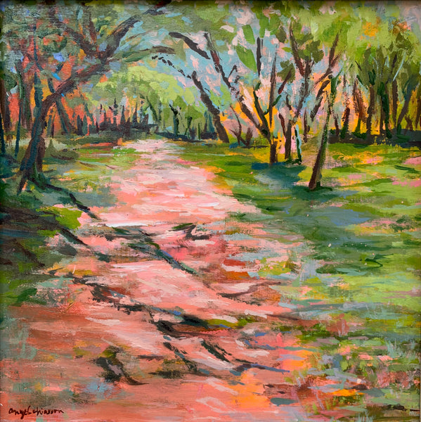sun-dappled path