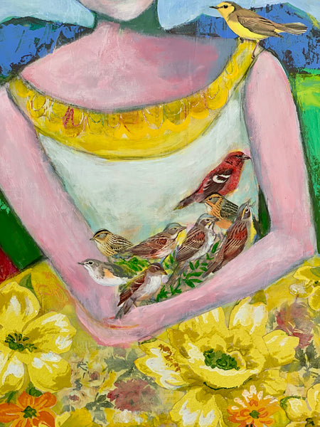 Birdie  16x20” canvas