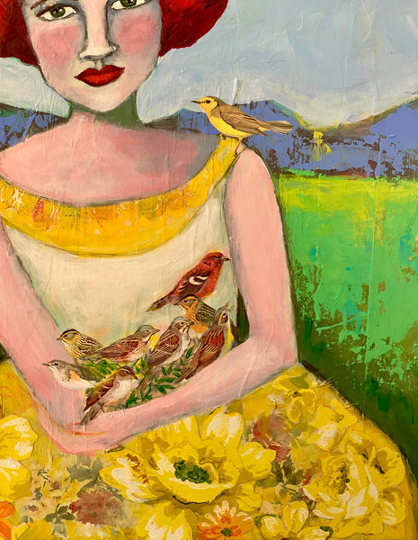 Birdie  16x20” canvas