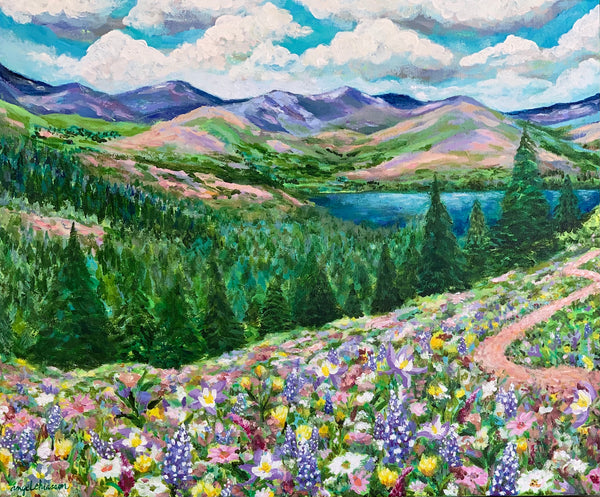 Wildflower trail - 24x20" on canvas