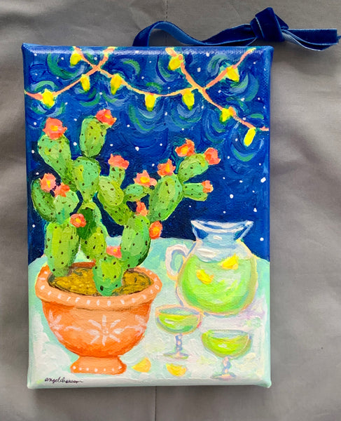 Margarita nights - 5x7" painting on canvas