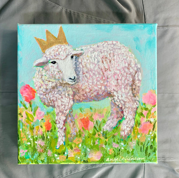 Little Prince - 8x8" painting on canvas