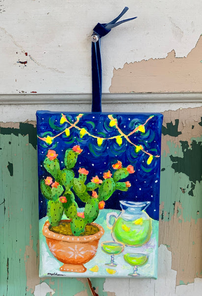 Margarita nights - 5x7" painting on canvas