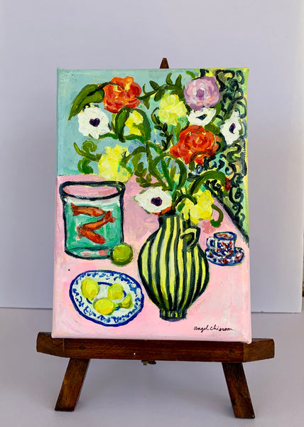 French Bouquet - 5x7" painting on canvas