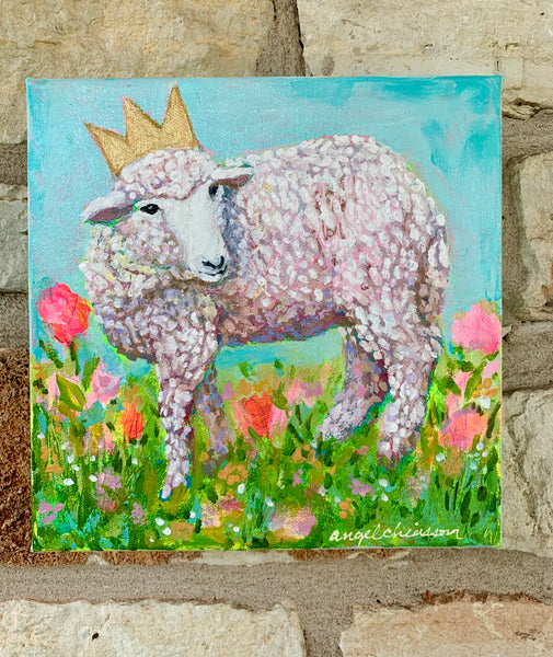 Little Prince - 8x8" painting on canvas