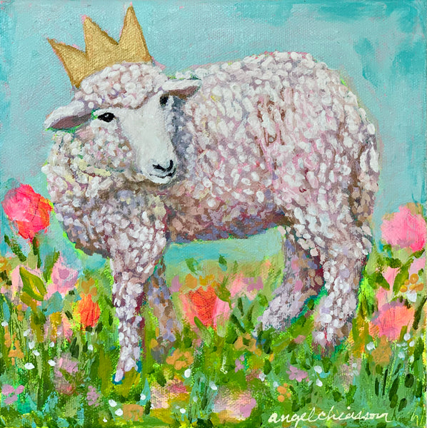 Little Prince - 8x8" painting on canvas