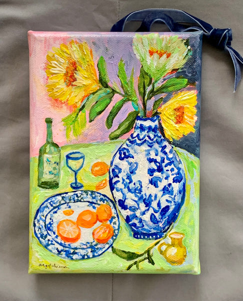 French Holiday - 5x7" painting on canvas