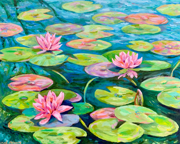 Lilypads - 28 x22" on canvas