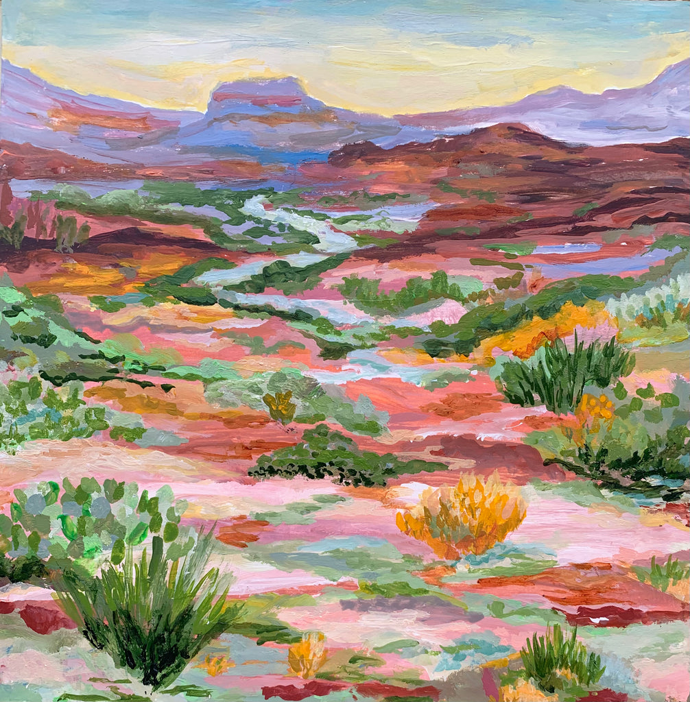 candy-colored desert