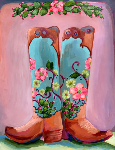 Cactus Rose Boots