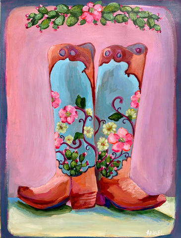 Cactus Rose Boots