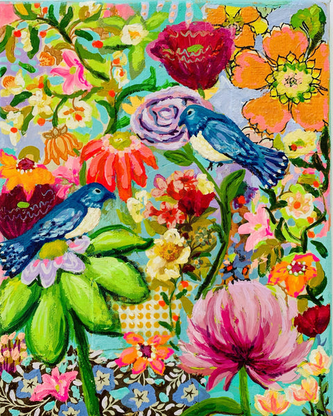 Bluebirds Garden(Print)